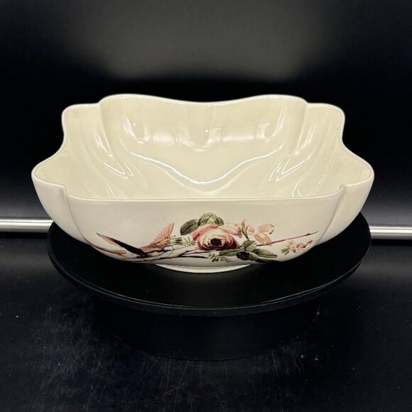 Rare Lenox Accoutrements Other - Vintage Lenox Accoutrements by Anna Griffin Bird Floral Serving Bowl 7"